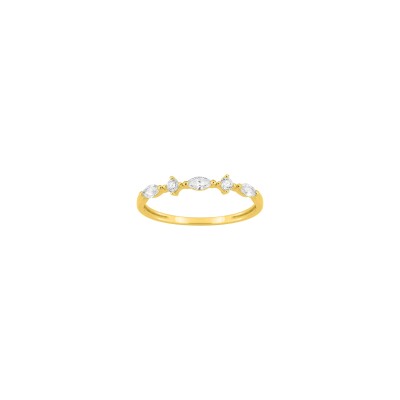 Bague en or jaune et diamant 0.26ct