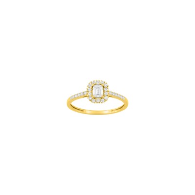 Bague en or jaune et diamant 0.43ct