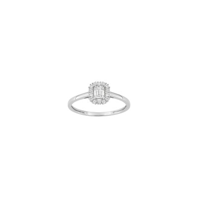 Bague en or blanc et diamant 0.36ct