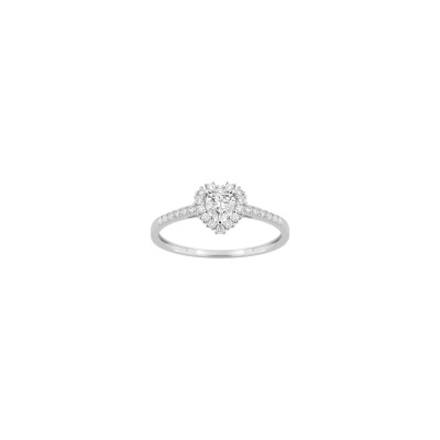 Bague en or blanc et diamant 0.37ct