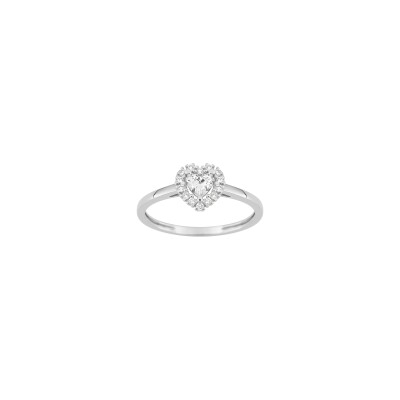 Bague en or blanc et diamant 0.29ct