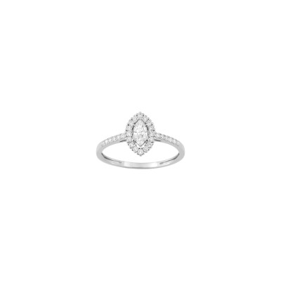 Bague en or blanc et diamant 0.42ct