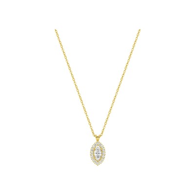 Collier en or jaune et diamant 0.33ct