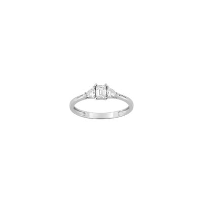 Bague en or blanc et diamant 0.43ct