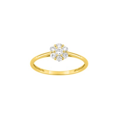 Bague Diamanti en or jaune et diamant de synthèse 0.26ct