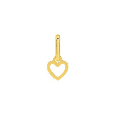 Pendentif breloque coeur en or jaune