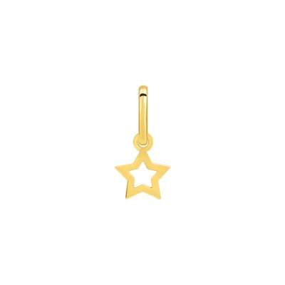 Pendentif breloque étoile en or jaune
