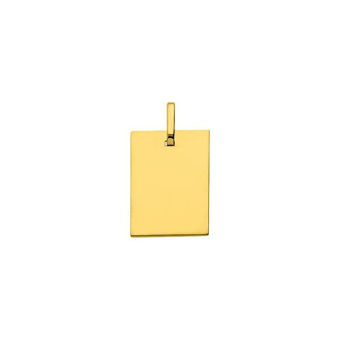 Médaille plaque en or jaune