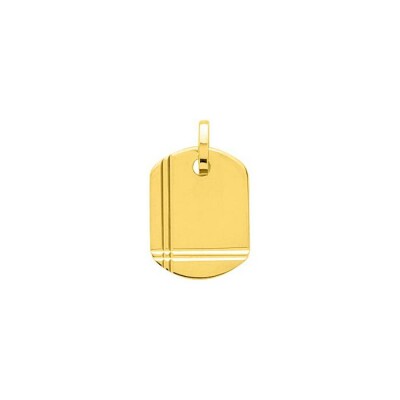 Médaille plaque en or jaune