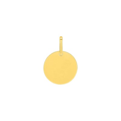 Pendentif jeton en or jaune