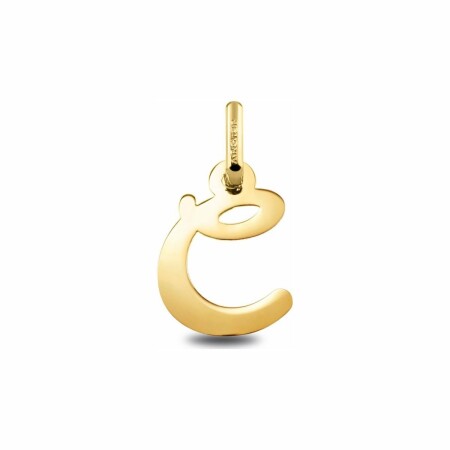 Pendentif initiale C en or jaune