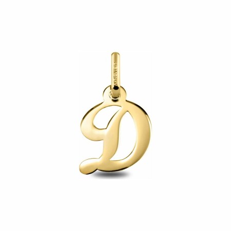 Pendentif initiale D en or jaune