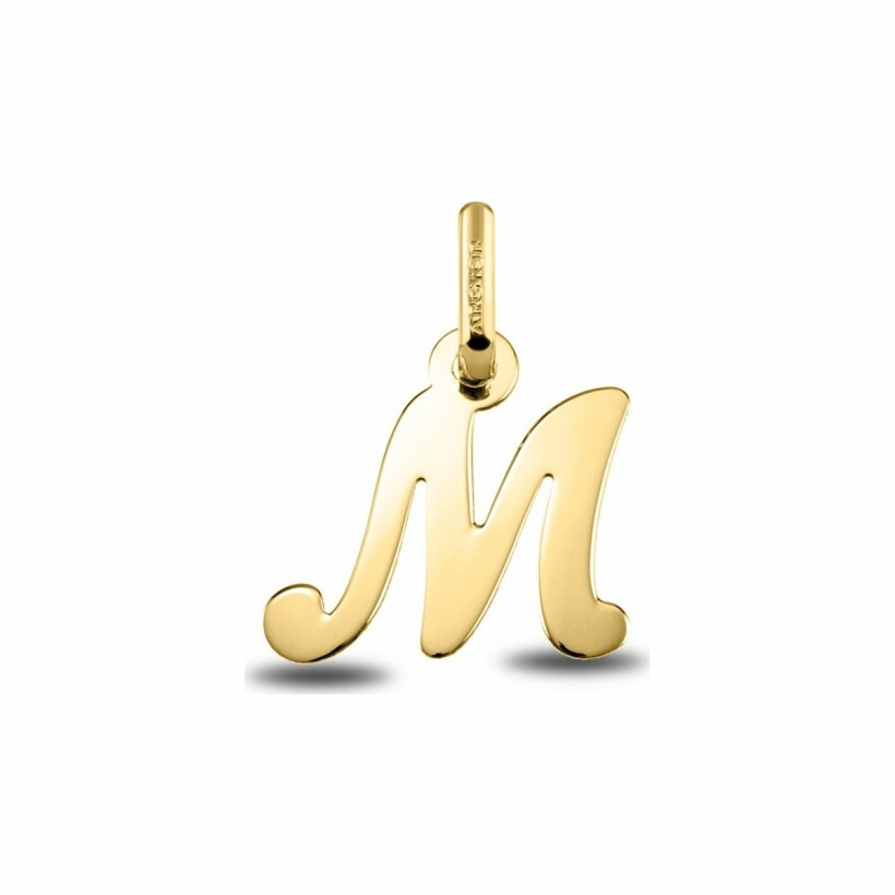 Pendentif initiale M en or jaune