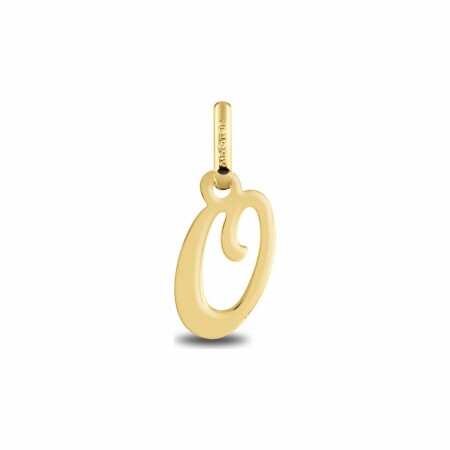 Pendentif initiale O en or jaune