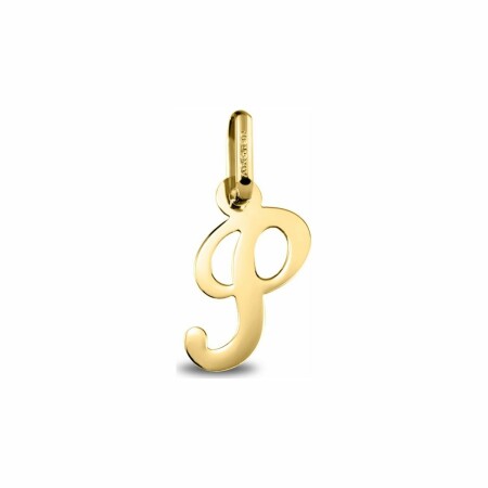 Pendentif initiale P en or jaune