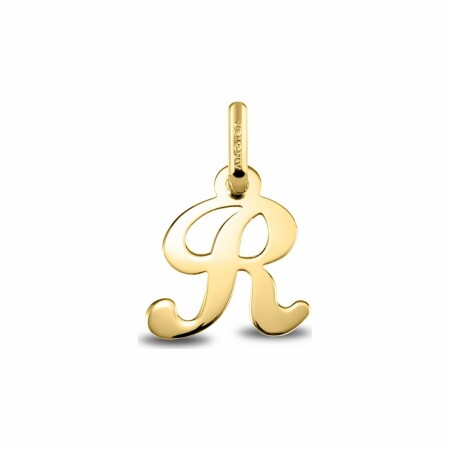 Pendentif initiale R en or jaune