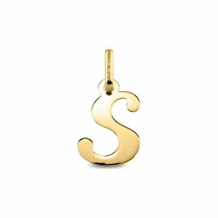 Pendentif initiale S en or jaune