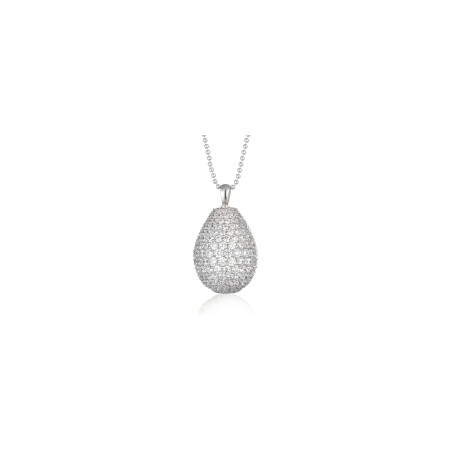 Collier Tsars Collection Nine en argent et zircons blancs