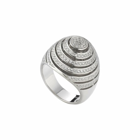 Bague Tsars Collection Tatiana en argent et oxyde de zirconium, taille 54