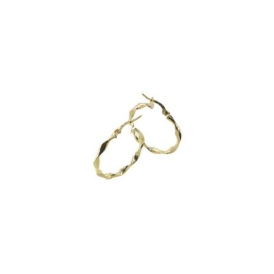 Boucles d'oreilles créoles Art de la créole en or jaune