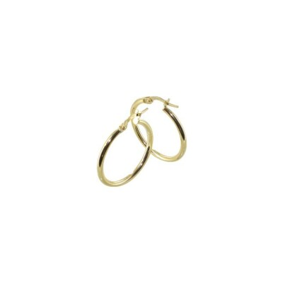 Boucles d'oreilles créoles Art de la créole en or jaune