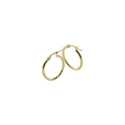 Boucles d'oreilles créoles Art de la créole en or jaune