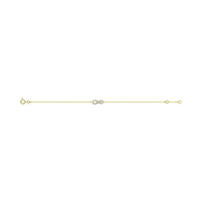 Bracelet en or jaune et diamant 0.02ct