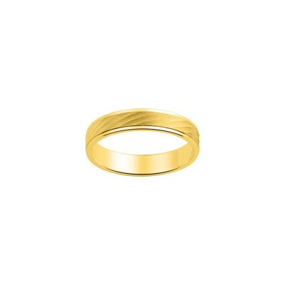 Alliance contemporaine en or jaune