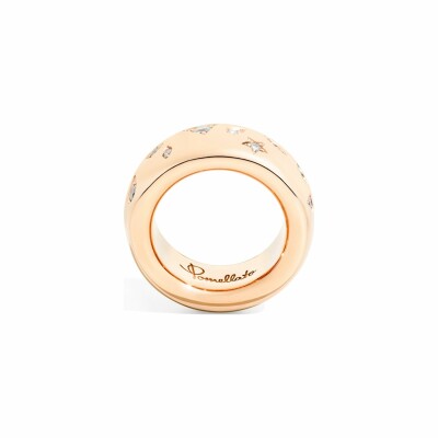 Bague Pomellato Iconica en or rose et diamants