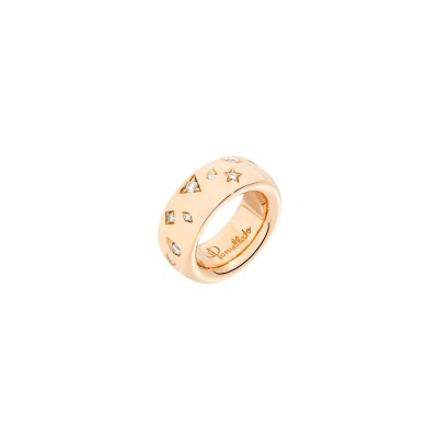 Bague Pomellato Iconica en or rose et diamants