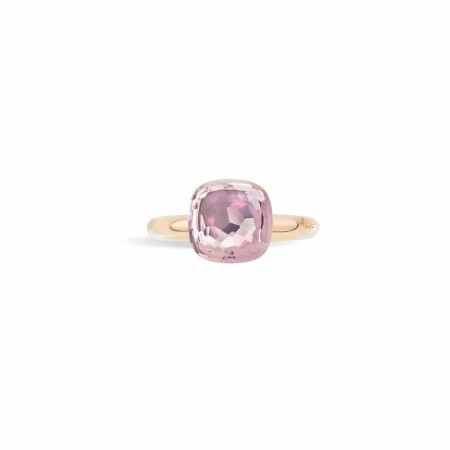 Bague Pomellato Nudo en or rose, or blanc et rose de France