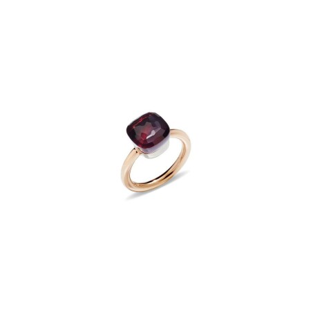 Pomellato Nudo Classic ring, rose gold, white gold and garnet