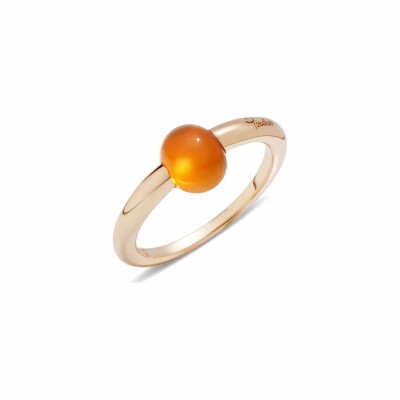 Bague Pomellato M'ama Non M'ama en or rose et hessonite