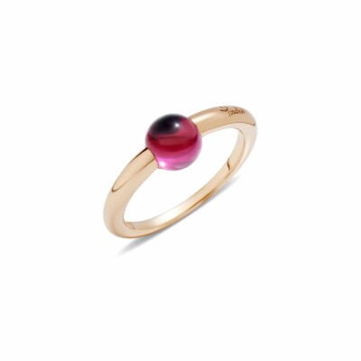 Bague Pomellato M'ama non m'ama en or rose et rhodolite