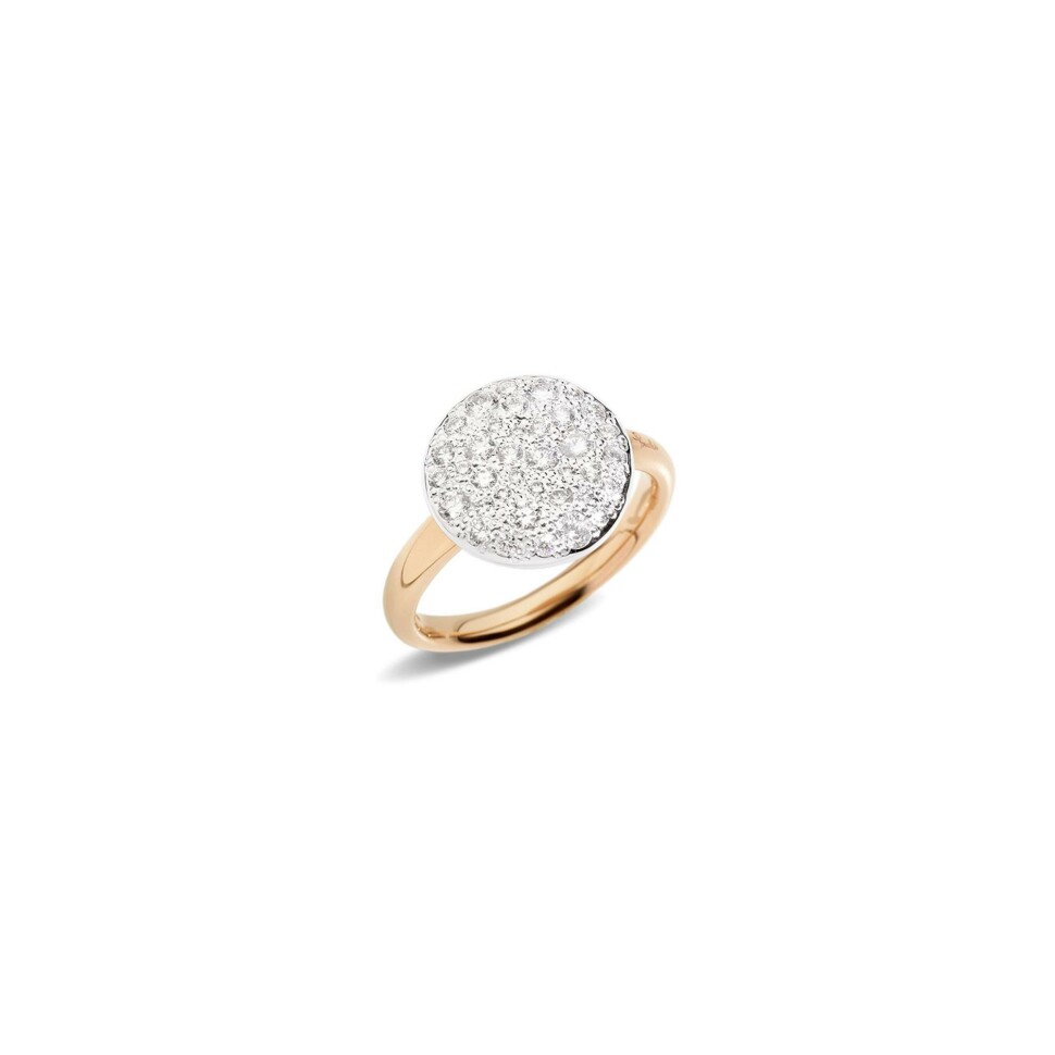 Pomellato Sabbia ring, rose gold, diamonds