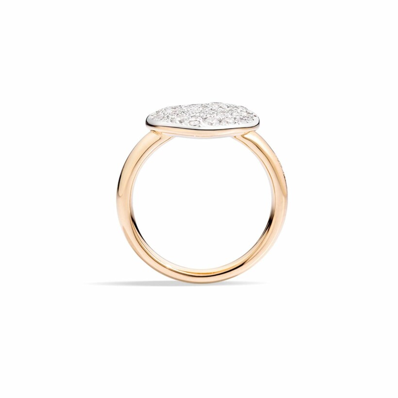 Pomellato Sabbia ring, rose gold, diamonds