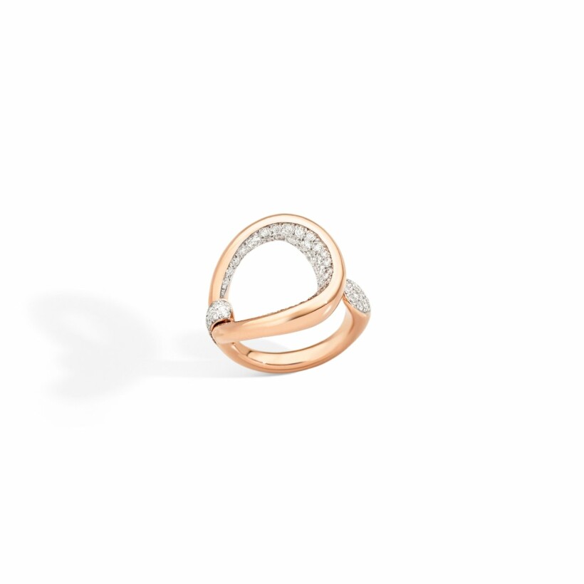 Pomellato Fantina ring, rose gold, diamonds