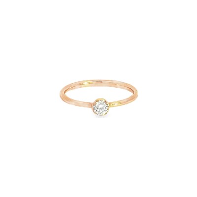 Bague Solitaire en or rose