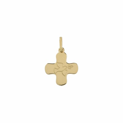 Pendentif colombe en or jaune