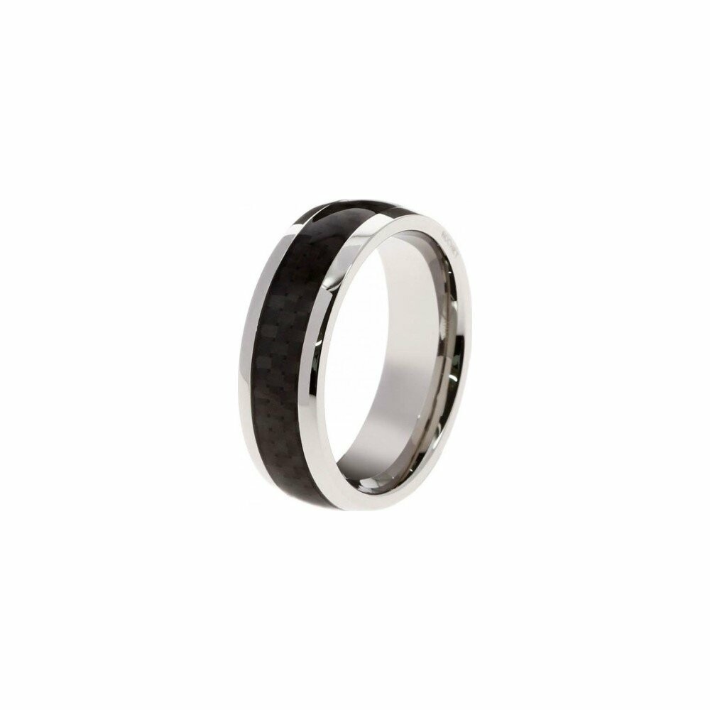 Bague Rochet Hybrid 8mm en acier et carbone taille 62