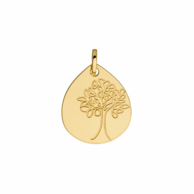 Médaille Arbre de vie en or jaune