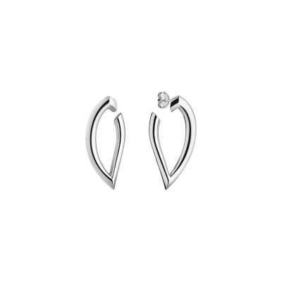 Boucles d'oreilles créoles Arthus Bertrand Palma en argent