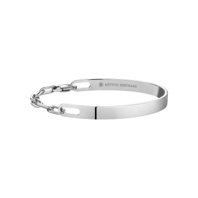 Bracelet demi-jonc Arthus Bertrand Twenty en argent poli