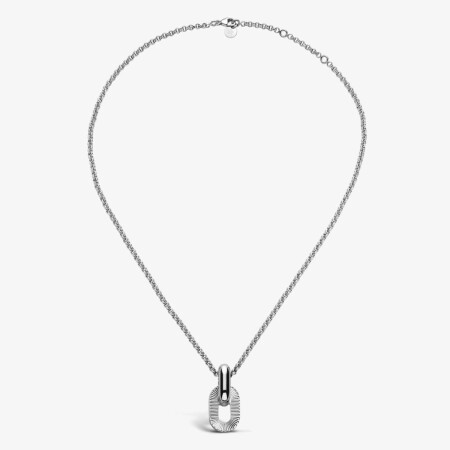 Collier Arthus Bertrand Ruban Jaseron en argent poli