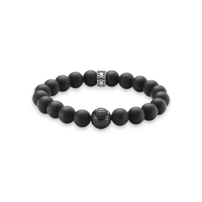 Bracelet Thomas Sabo en argent et obsidienne
