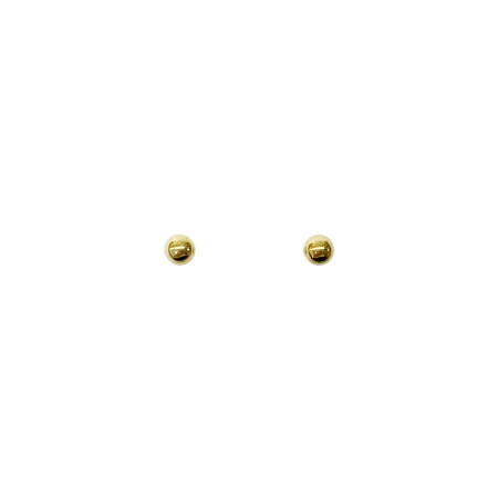 Boucles d'oreilles boule en or jaune