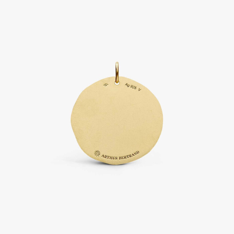 Médaille Arthus Bertrand Le Coquillage Grand Modèle en vermeil sablé