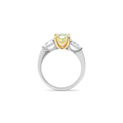 Solitaire Olympe en or blanc et diamants