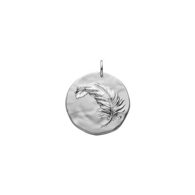 Médaille Arthus Bertrand Comédie Plume en argent rhodié, 25 mm