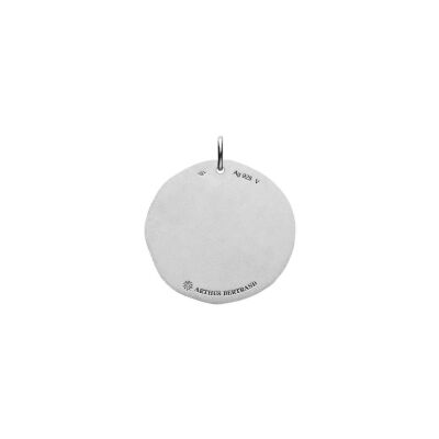 Médaille Arthus Bertrand Comédie Plume en argent rhodié, 25 mm